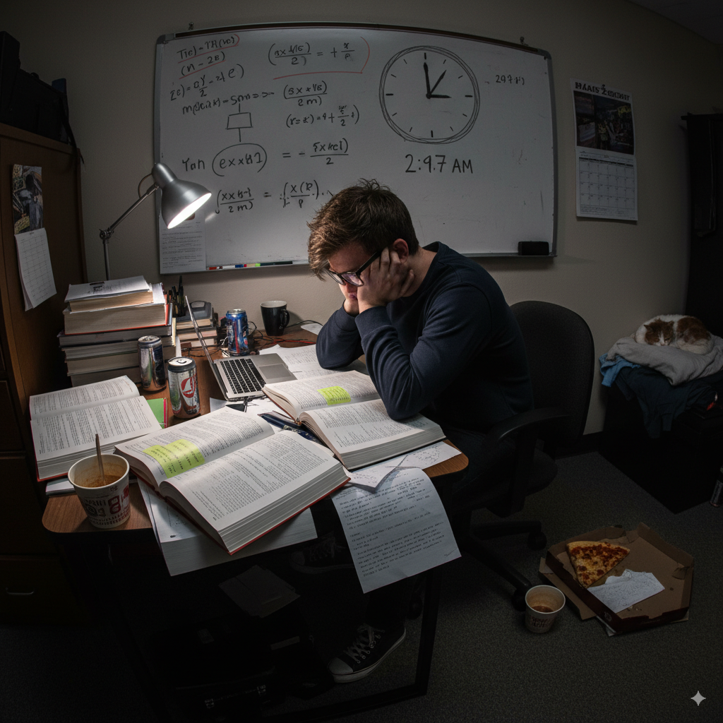 The Relatable Struggle of College Exams