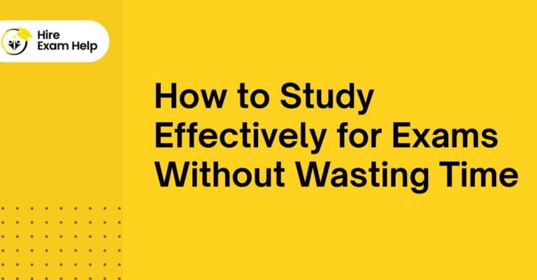 study effectively for exams